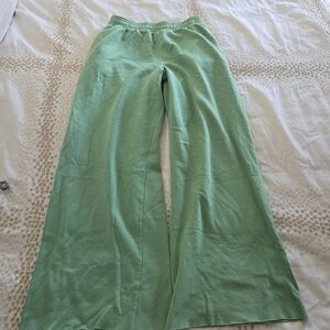 H&M Green Casual Wide-Leg Bottoms